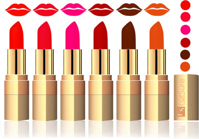 

Forsure Hot Red, Red, Peach, Coffee, Brown, Light Brown Velvet Matte Lipstick(Hot Red, Red, Peach, Coffee, Brown, Light Brown)