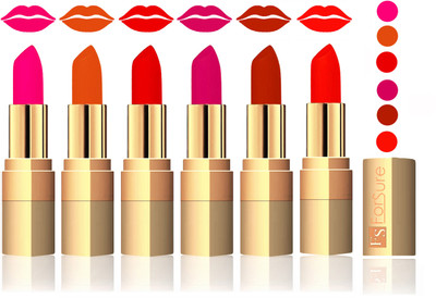 

Forsure Peach, Light Brown, Sweet Red, Purple, Chocolate, Hot Red Velvet Matte Lipstick(Peach, Light Brown, Sweet Red, Purple, Chocolate, Hot Red)