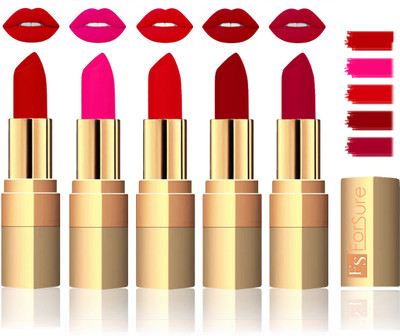 

Forsure Extra Soft & Smooth Velvet Matte Lip Color Combo In Wholesale Rate(Coffee,Pink,Soft Red,Maroon,Plum)
