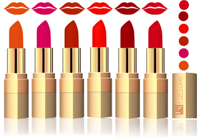 

Forsure Light Brown, Purple, Chocolate, Hot Red, Maroon, Mauve Velvet Matte Lipstick(Light Brown, Purple, Chocolate, Hot Red, Maroon, Mauve)