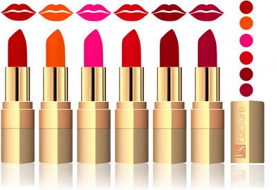 

Forsure Coffee, Fast Red, Pink, Soft Red, Maroon, Plum Velvet Matte Lipstick(Coffee, Fast Red, Pink, Soft Red, Maroon, Plum)