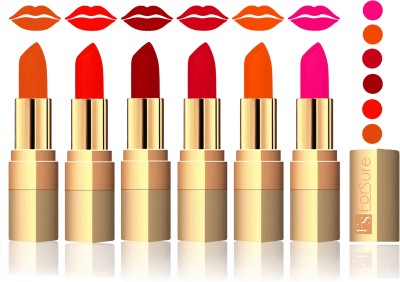 

Forsure Light Brown, Hot Red, Maroon, Mauve, Soft Red, Pink Velvet Matte Lipstick(Light Brown, Hot Red, Maroon, Mauve, Soft Red, Pink)