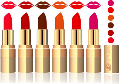 

Forsure Brown, Soft Red, Maroon, Plum, Sweet Pink,Romantic Red Velvet Matte Lipstick(Brown, Soft Red, Maroon, Plum, Sweet Pink,Romantic Red)