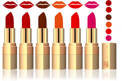 

Forsure Maroon, Coffee, Brown, Light Brown, Sweet Red, Purple Velvet Matte Lipstick(Maroon, Coffee, Brown, Light Brown, Sweet Red, Purple)