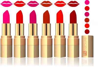 

Forsure Peach, Sweet Red, Purple, Chocolate, Hot Red, Maroon Velvet Matte Lipstick(Peach, Sweet Red, Purple, Chocolate, Hot Red, Maroon)