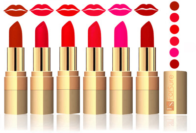 

Forsure Chocolate, Sweet Pink, Romantic Red, Red, Peach, Coffee Velvet Matte Lipstick(Chocolate, Sweet Pink, Romantic Red, Red, Peach, Coffee)