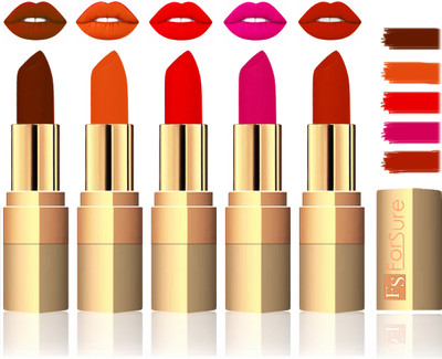 

Forsure Extra Soft & Smooth Velvet Matte Lip Color Combo In Wholesale Rate(Brown,Light Brown,Sweet Red,Purple,Chocalate)
