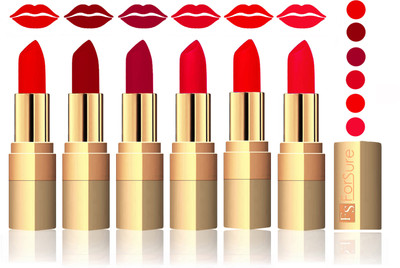 

Forsure Sweet Red, Maroon, Plum, Sweet Pink, Romantic Red, Red Velvet Matte Lipstick(Sweet Red, Maroon, Plum, Sweet Pink, Romantic Red, Red)