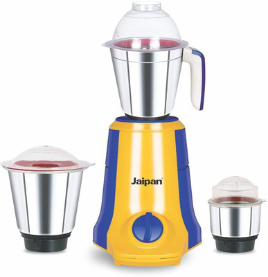 Jaipan JPKS0203 750 Mixer Grinder(Yellow/Blue, 3 Jars)
