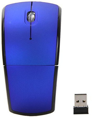 

TechGear 2.4Ghz Bluetooth Folding Foldable Mouse Arc Mouse 2nd Generation Arc Touch Wireless Mouse Mice with USB 2.0 Receiver, Blue Wireless Optical Gaming Mouse(2.4GHz Wireless, Blue)