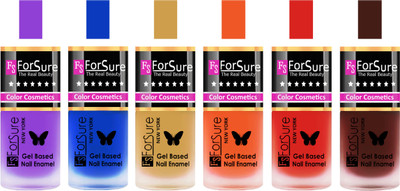 

Forsure Purple, Blue, Golden, Orange, Red, Reddish Maroon Velvet Matte Nail Polish (Set of 6 Nail Polish) Purple, Blue, Golden, Orange, Red, Reddish Maroon(Pack of 6)