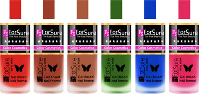 

Forsure Red, Nude, Brown, Green, Blue, Pink Velvet Matte Nail Polish (Set of 6 Nail Polish) Red, Nude, Brown, Green, Blue, Pink(Pack of 6)