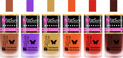 

Forsure Brown, Purple, Golden, Orange, Red, Reddish Maroon Velvet Matte Nail Polish (Set of 6 Nail Polish) Brown, Purple, Golden, Orange, Red, Reddish Maroon(Pack of 6)