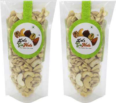 

Let's GoNuts Fresh Crispy Cashewnuts Broken Split 2Pcs. 150gX2 Cashews(300 g, Pouch)