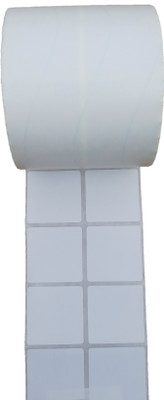 CHROMO 38mm x 38mm x 2UP BARCODE STICKER 2500 PCS PER ROLL SELF SDHESIVE (PACK OF 5 ROLLS) Paper Label(White)
