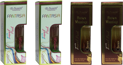 

Al Nuaim 2 fantasia & 2 BROWN MARRIAGE ( PACK OF 4) Eau de Parfum - 20 ml(For Men & Women)