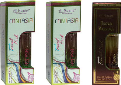 

Al Nuaim 2 fantasia & 1 BROWN MARRIAGE ( PACK OF 3) Eau de Parfum - 20 ml(For Men & Women)