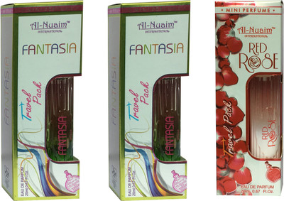 

Al Nuaim 2 FANTASIA & 1 RED ROSE ( PACK OF 3) Eau de Parfum - 20 ml(For Men & Women)
