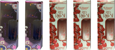 

Al Nuaim 2 ALISHA & 3 RED ROSE ( PACK OF 5) Eau de Parfum - 20 ml(For Men & Women)