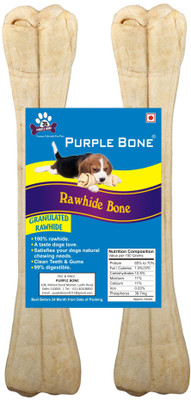 

Purple Bone Rawhide Dog Bone 10Inch X 2Pcs Chicken Dog Treat(350 g)
