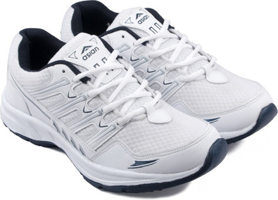 

Asian Running Shoes For Men(White, White;blue
