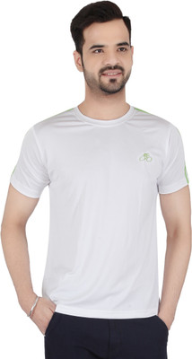 

Awack Solid Men's Round Neck White T-Shirt