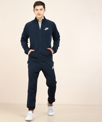 nike solid men's track suit