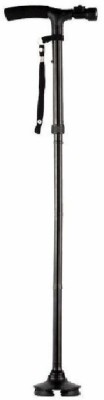 

ShoppoWorld Safety Foldable Walking Stick 4 Head Pivoting Trusty Cane with Built-In LED Lights Walking Stick