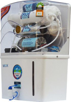 

Max ROYAL AQUA GRAND 12 L RO + UV + UF + TDS Water Purifier(White, Transparent)