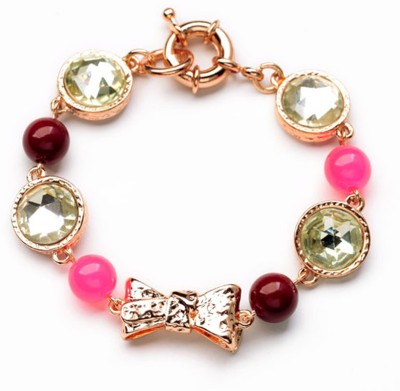 Sukkhi Alloy Crystal Gold-plated Bracelet