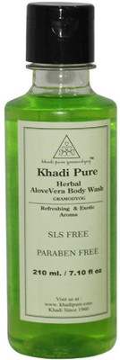 

Khadi Pure Herbal Aloevera Body Wash SLS-Paraben Free - 210ml(210 ml)