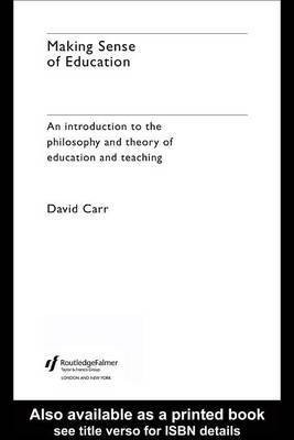 Making Sense of Education(English, Electronic book text, Carr David)