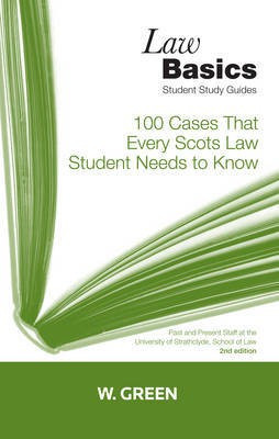 100 Cases that Every Scots Law Student Needs to Know LawBasics(English, Paperback, unknown)