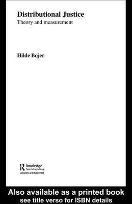 Distributional Justice(English, Electronic book text, Bojer Hilde)