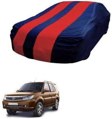 A+ RAIN PROOF Car Cover For Tata Safari Storme (Without Mirror Pockets)(Multicolor)