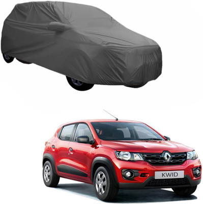 ANLOPE Car Cover For Renault Kwid (With Mirror Pockets)(Grey)