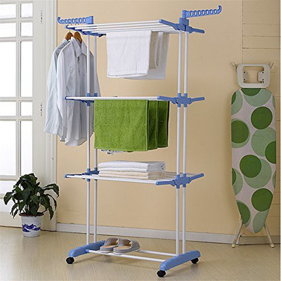 HOMEMATE Steel Floor Cloth Dryer Stand HM08(3 Tier)