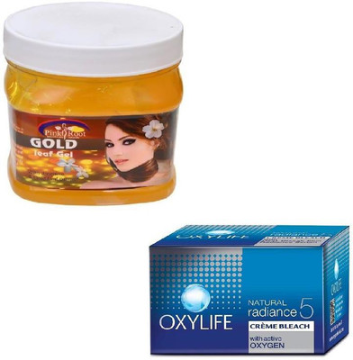 

Pink Root GOLD GEL 500GM WITH OXYLIFE CREME BLEACH 27GM(Set of 2)