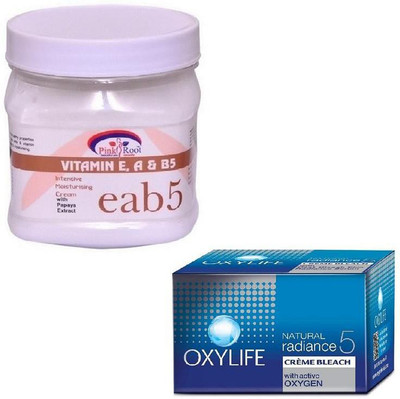 

Pink Root VITAMIN EAB5 CREAM 500GM WITH OXYLIFE CREME BLEACH 27GM(Set of 2)