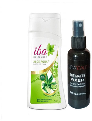 

iba halal care Aloe vera Body Lotion with The Matte Makeup Fixer(Set of 2)