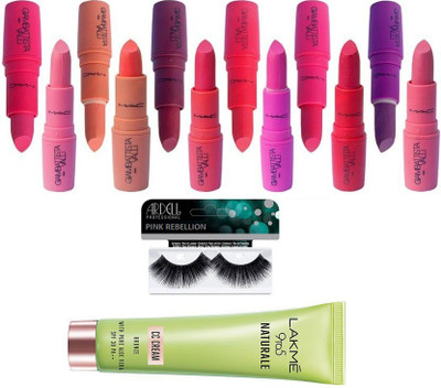 

PINK REBELLION Eyelashes & Giambattista Valli (set of 12) & Naturale CC Cream(Set of 14)