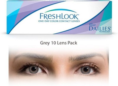 

Ciba Vision Alcon Freshlook One Day Contact Lenses Daily Contact Lens (-2.25, Grey, Pack of 10) Daily Contact Lens(-2.25, GREY, Pack of 10)