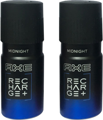 

AXE MIDNIGHT RECHARGE+ ( PACK OF 2) Deodorant Spray - For Men(150 ml, Pack of 2)