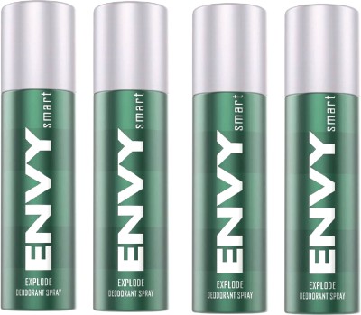 

ENVY SMART EXPLODE DEODORANT 135ML Body Spray - For Men & Women(135 ml, Pack of 4)