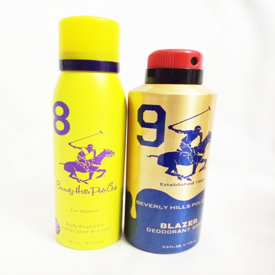 

Beverly Hills Polo Club 8 AND BLAZER Deodorant Spray - For Men & Women(325 ml, Pack of 2)