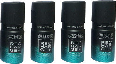 

AXE MARINE SPLASH ( PACK OF 4) Deodorant Spray - For Men(150 ml, Pack of 4)