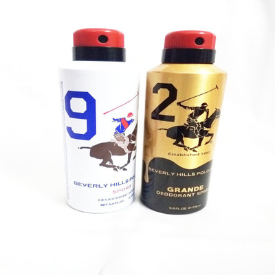 

Beverly Hills Polo Club 9 AND GRANDE Deodorant Spray - For Men(350 ml, Pack of 2)