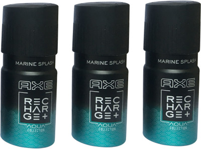 

AXE MARINE SPLASH ( PACK OF 3) Deodorant Spray - For Men(150 ml, Pack of 3)