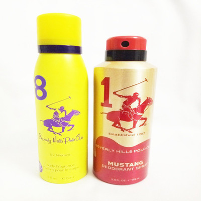

Beverly Hills Polo Club 8 AND MUSTANG Deodorant Spray - For Men & Women(325 ml, Pack of 2)