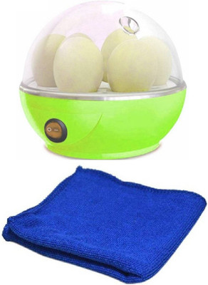 

comodo Multifunctional Electric 7 Egg Boiler Cooker Green with free microfiber cloth Egg Cooker(7 Eggs)